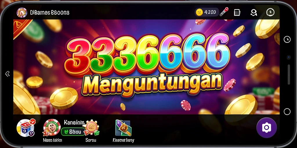 Screenshot gameplay 333666 menampilkan suasana kasino yang menarik.