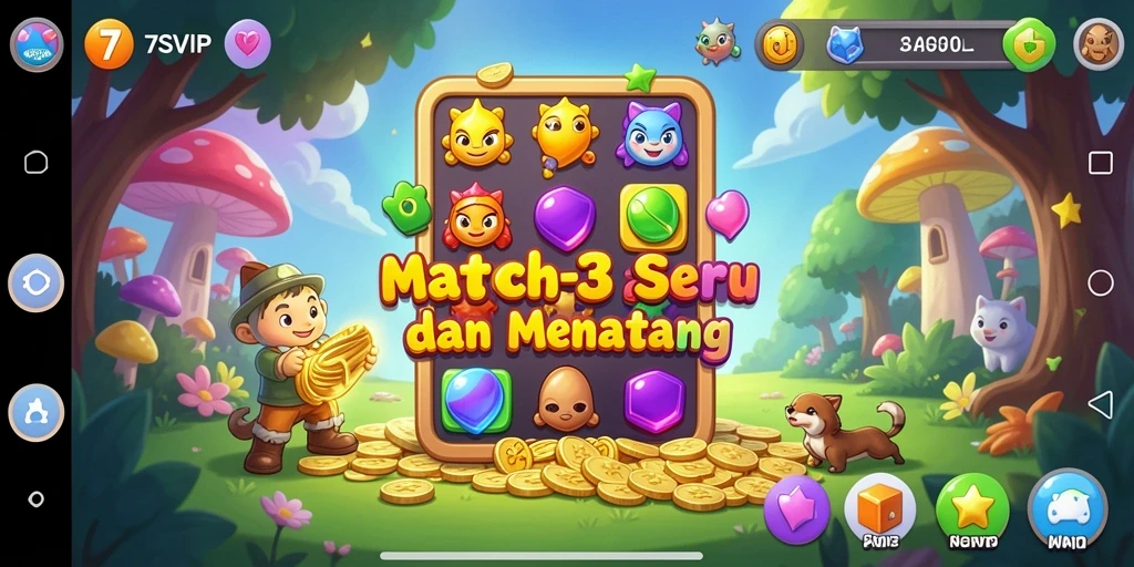 Tampilan gameplay dari 7SVIP yang mengasyikkan dan penuh warna.