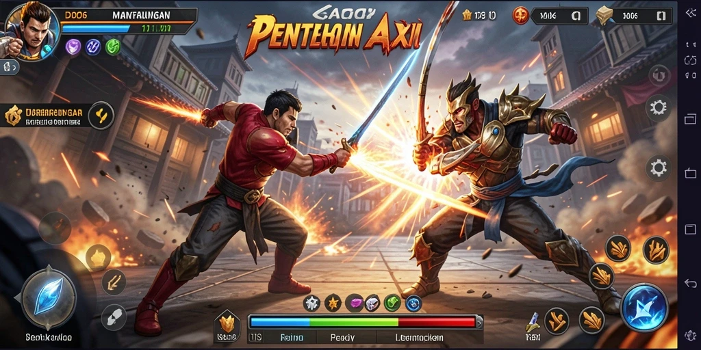 Tampilan gameplay D06 yang seru dan penuh aksi.