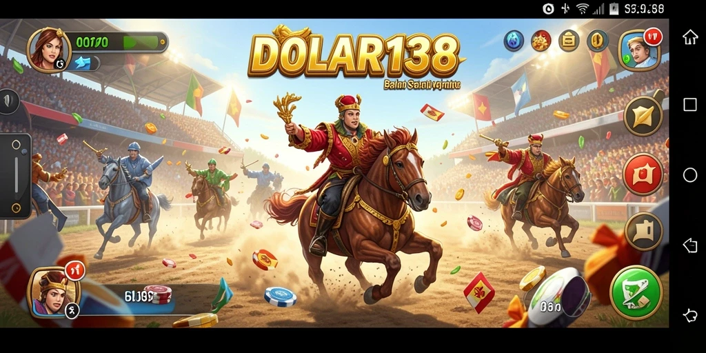 Screenshot gameplay DOLAR138 menampilkan balapan cepat yang mendebarkan.