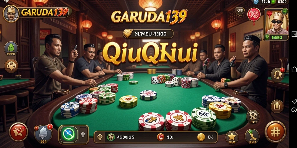 Tampilan menarik dari gameplay QiuQiu di GARUDA138.
