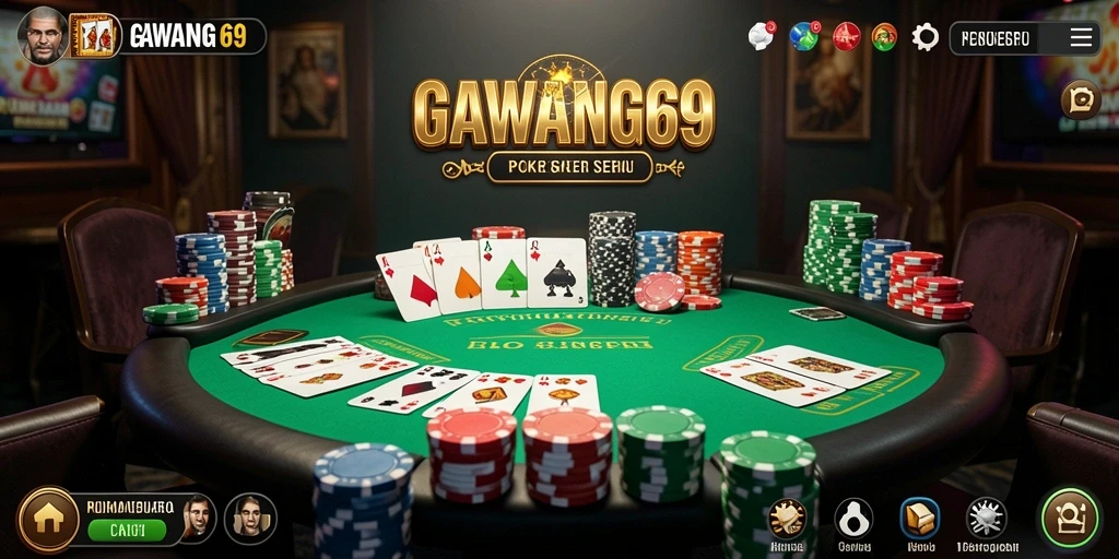 Screenshot GAWANG69 menampilkan permainan poker yang seru dan interaktif.