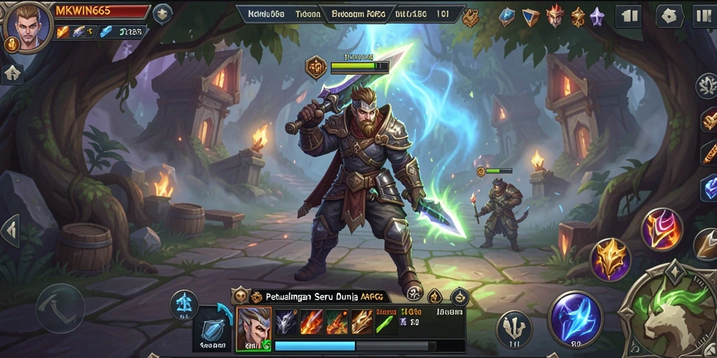 Screenshot gameplay MKWIN666 menampilkan aksi seru dalam dunia ARPG.