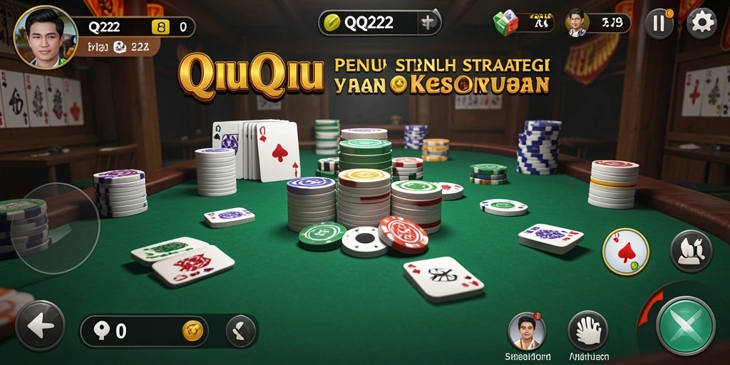 Tampilan seru permainan QiuQiu di QQ222.