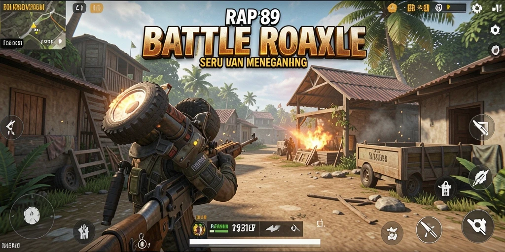 Screenshot gameplay <strong>RAP89</strong> menampilkan aksi battle royale yang mendebarkan.